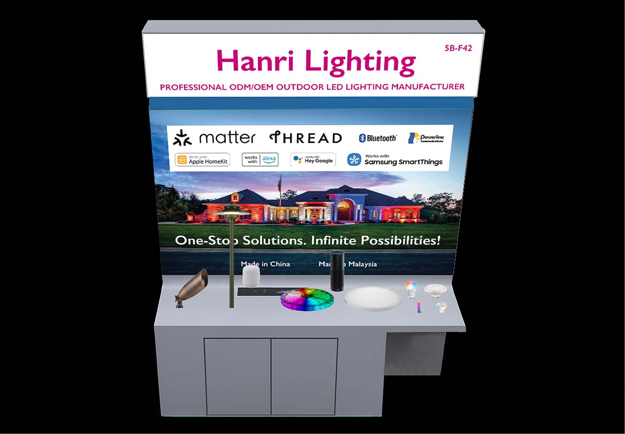 Hanri showcased its Matter products at the CMGC Matter booth in Hong Kong International Lighting Fair (Autumn Edition) 2025